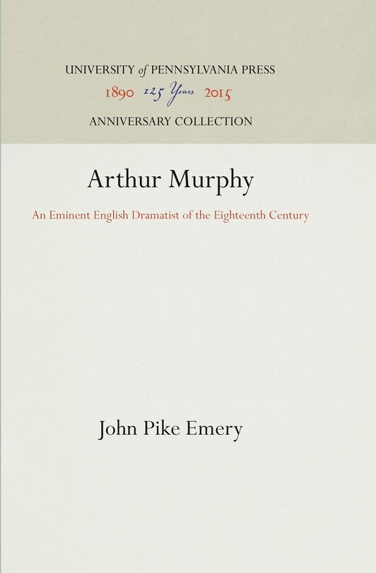 Front cover_Arthur Murphy