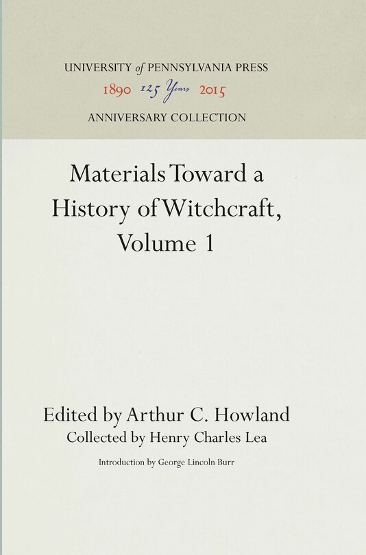 Front cover_Materials Toward a History of Witchcraft, Volume 1