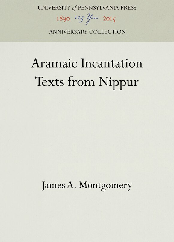 Front cover_Aramaic Incantation Texts from Nippur