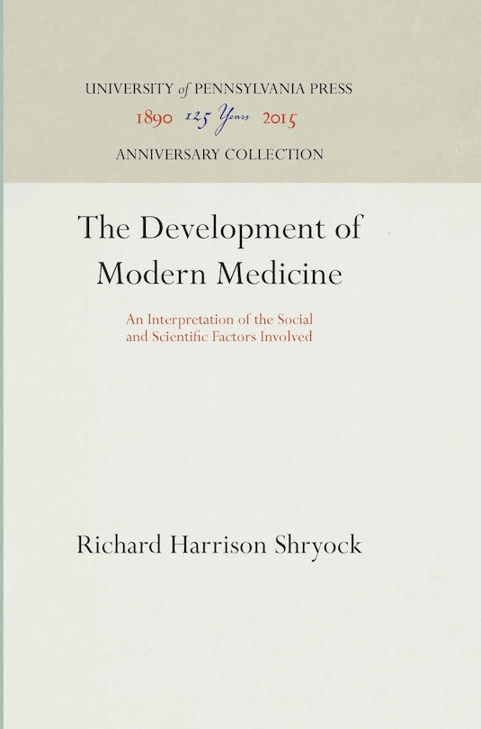 Couverture_The Development of Modern Medicine