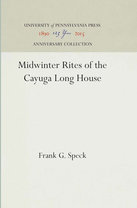 Front cover_Midwinter Rites of the Cayuga Long House