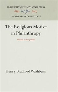 Front cover_The Religious Motive in Philanthropy