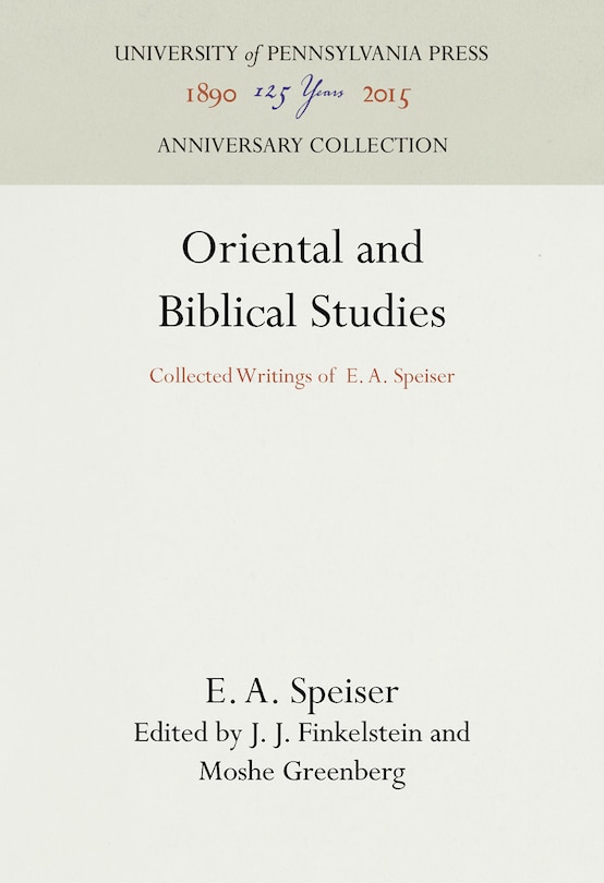 Front cover_Oriental And Biblical Studies