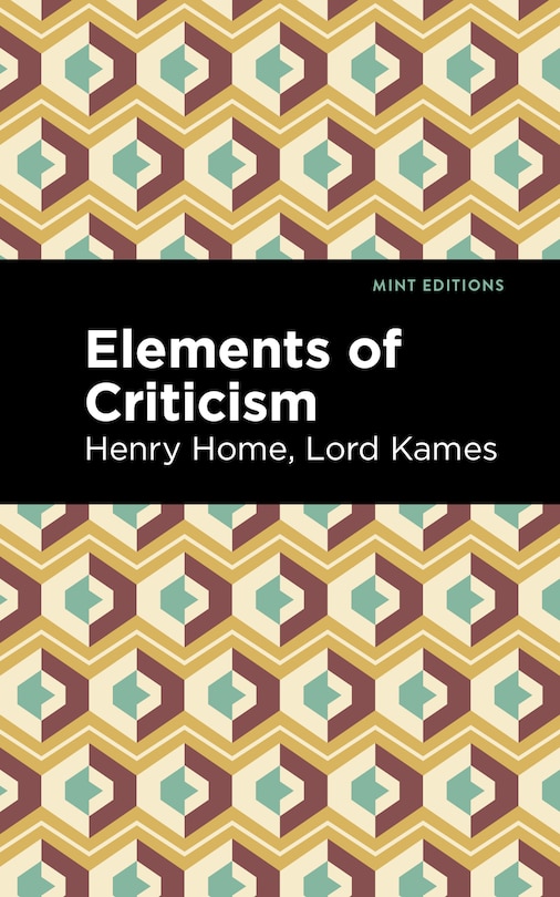 Front cover_Elements Of Criticism