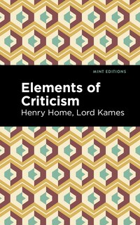 Front cover_Elements Of Criticism