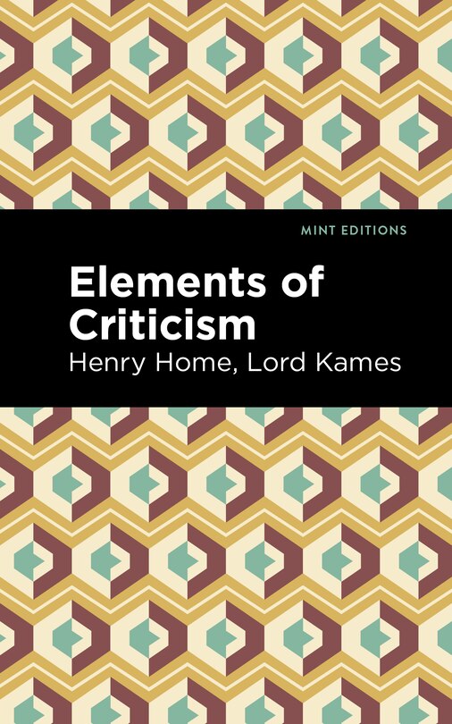 Front cover_Elements Of Criticism
