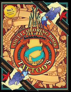 Front cover_Adult Tattoo Coloring Book