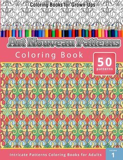 Front cover_Art Nouveau Patterns Coloring Book