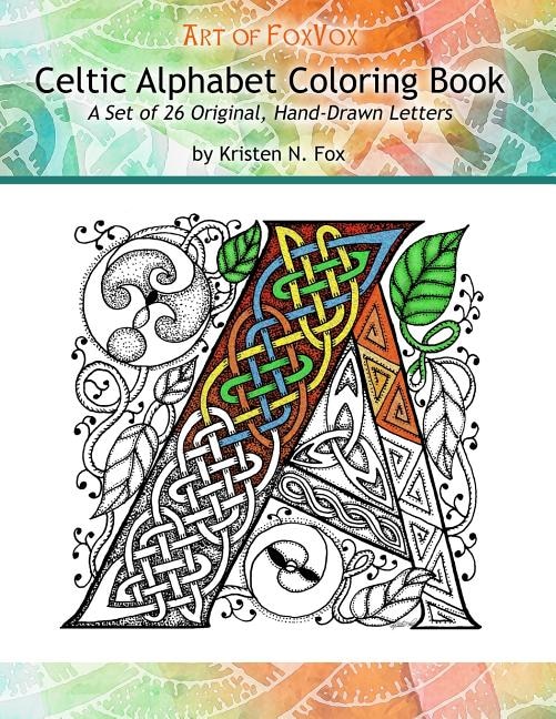 Front cover_Celtic Alphabet Coloring Book
