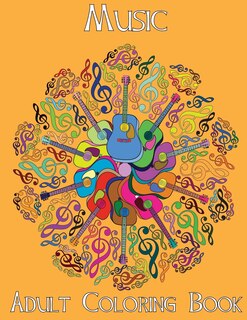Front cover_Adult Coloring Books: Music