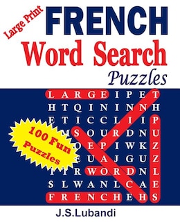 Front cover_Large Print French Word Search Puzzles