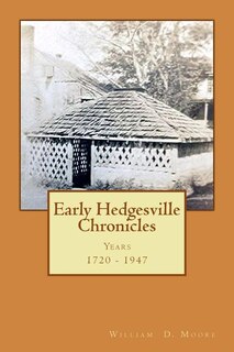 Couverture_Early Hedgesville Chronicles