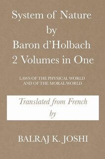 Couverture_System of Nature by Baron d'Holbach 2 Volumes in One