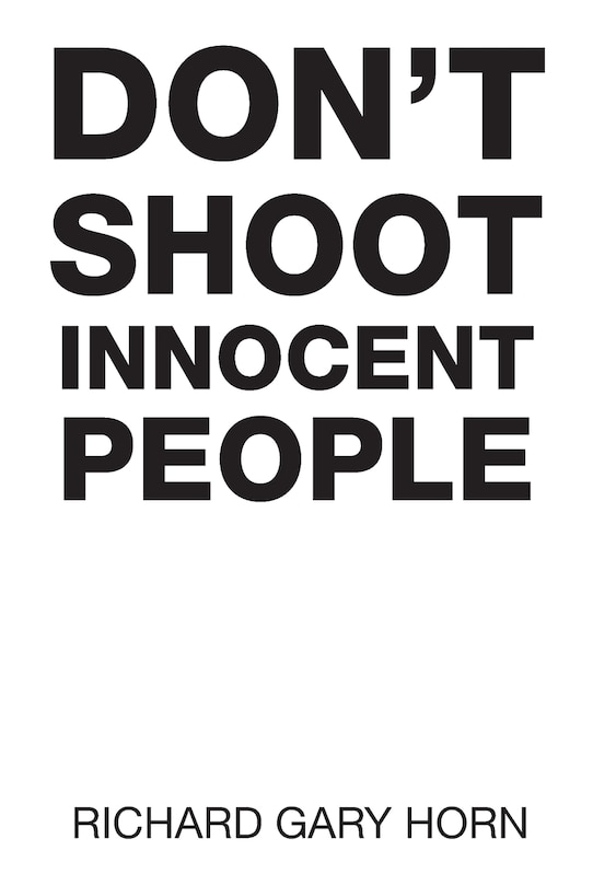 Front cover_Don't Shoot Innocent People