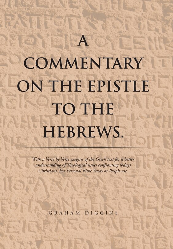 Front cover_A Commentary on the Epistle to the Hebrews.