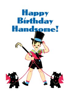 Couverture_Boy in Top Hat - Birthday Greeting Card