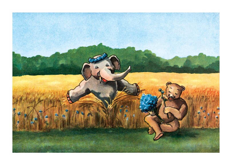 Couverture_Bear and Elephant Friends - Friendship Greeting Card