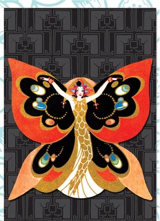 Butterfly Lady - Deluxe die cut notecards