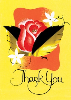 Couverture_Thank You with a Red Rose. 6 cards, individually bagged with envelopes, plus header.