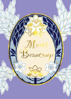 Merci Beaucoup, 6 cards, individually bagged with envelopes