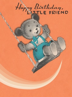 Teddy Bear on a Swing. 6 cards, individually bagged with envelopes