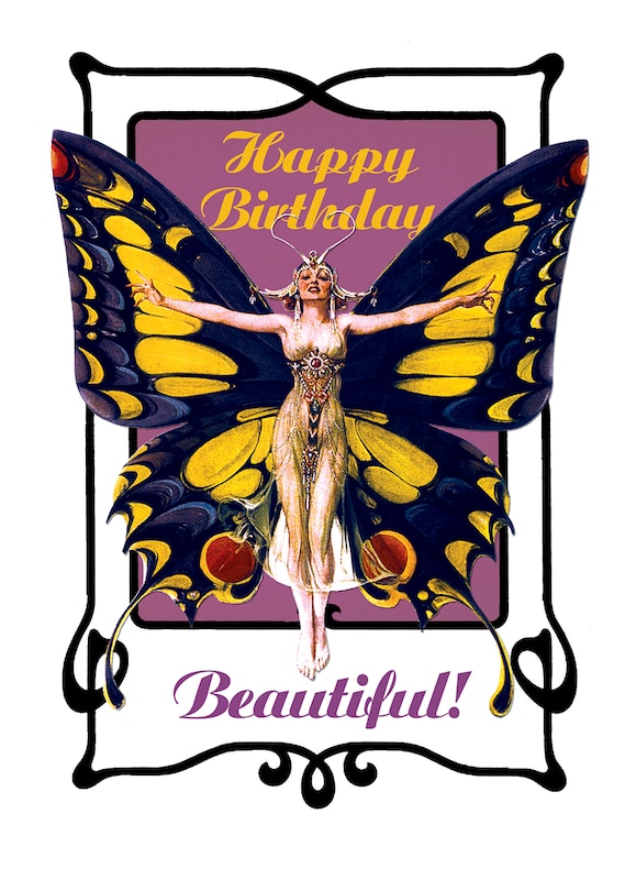 Front cover_Butterfly Woman. 6 cards, individually bagged with envelopes