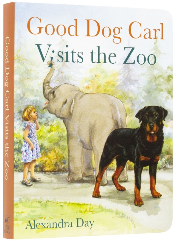 Front cover_Good Dog Carl Visits the Zoo Board Book