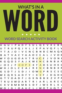 Front cover_What's In A Word - word search activity book