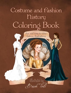 Front cover_Costume and Fashion History Coloring Book