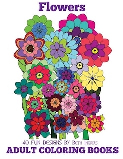 Front cover_Adult Coloring Books: Flowers