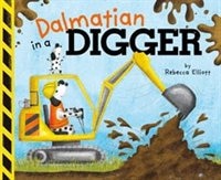 Dalmatian in a Digger