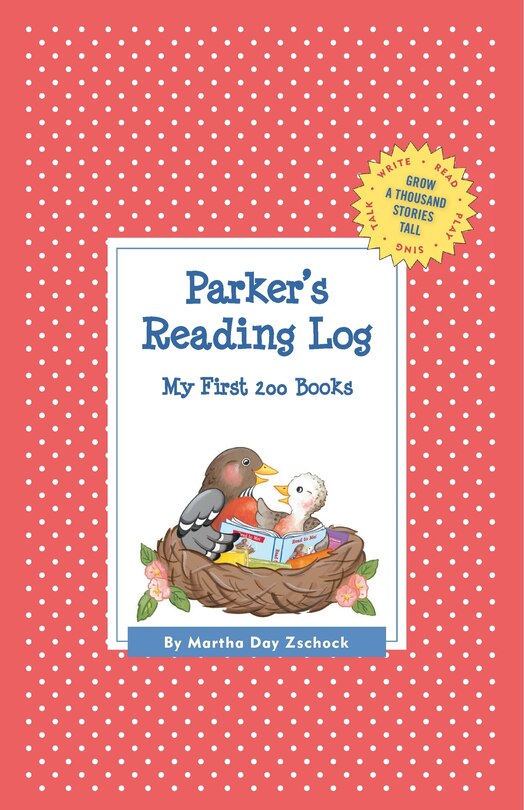 Front cover_Parker's Reading Log