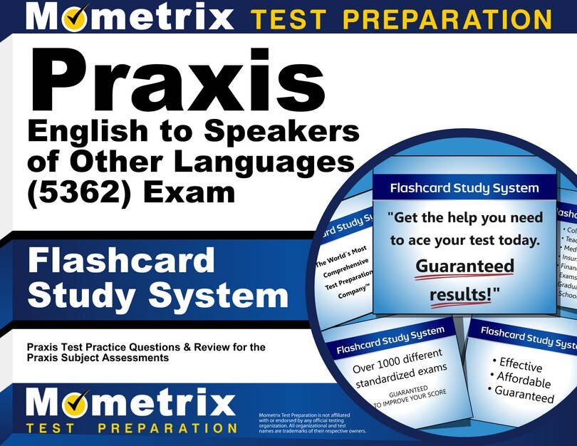 Couverture_Praxis English to Speakers of Other Languages (5362) Exam Flashboard Study System