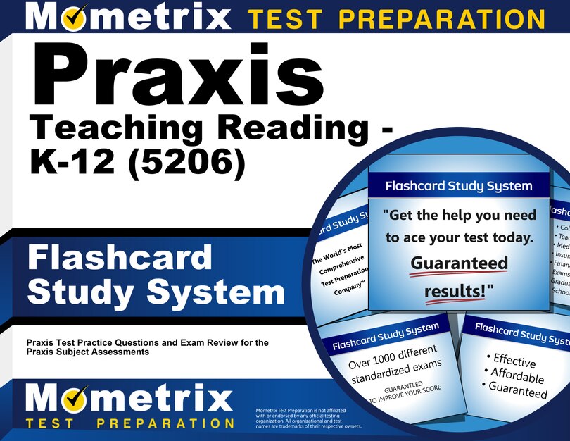 Front cover_Praxis Teaching Reading - K-12 (5206) Flashcard Study System