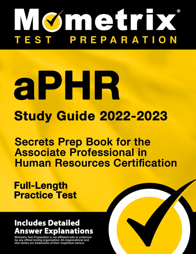 Front cover_Aphr Study Guide 2022-2023 - Secrets Prep Book for the Associate Professional in Human Resources Certification, Full-Length Practice Test