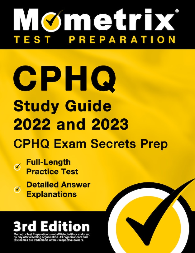 Couverture_Cphq Study Guide 2022 and 2023 - Cphq Exam Secrets Prep, Full-Length Practice Tests, Detailed Answer Explanations