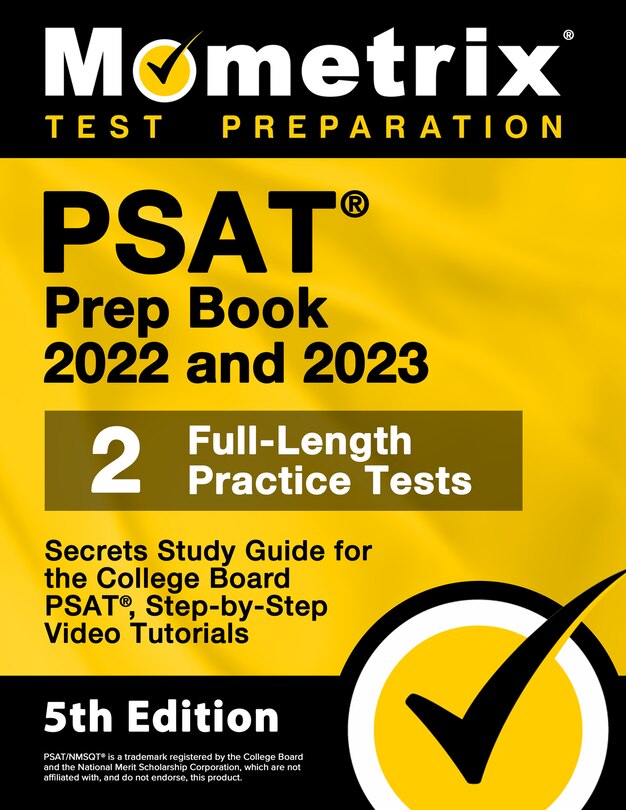 Couverture_PSAT Prep Book 2022 and 2023 - 2 Full-Length Practice Tests, Secrets Study Guide for the College Board Psat, Step-By-Step Video Tutorials