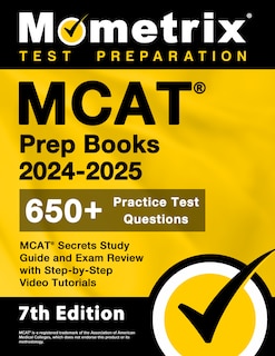 Couverture_MCAT Prep Books 2024-2025 - 650+ Practice Test Questions, MCAT Secrets Study Guide and Exam Review with Step-by-Step Video Tutorials