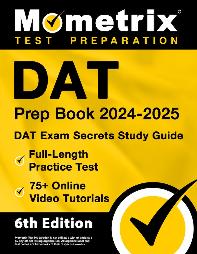 Front cover_DAT Prep Book 2024-2025 - DAT Exam Secrets Study Guide, Full-Length Practice Test, 75+ Online Video Tutorials