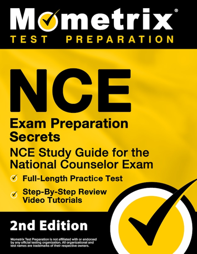 Couverture_Nce Exam Preparation Secrets - Nce Study Guide, Full-Length Practice Test, Step-by-Step Review Video Tutorials For the National Counselor Exam