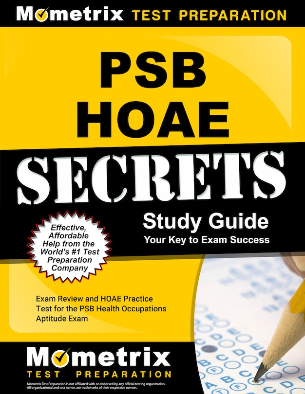Front cover_PSB HOAE Secrets Study Guide - Exam Review and HOAE Practice Test for the PSB Health Occupations Aptitude Exam