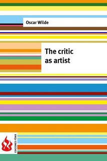 Front cover_The Critic As Artist