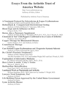 Couverture_Essays from The Arthritis Trust of America Website