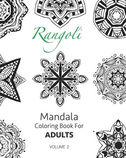 Front cover_Rangoli - Mandala Coloring Book For Adults (Volume 2)