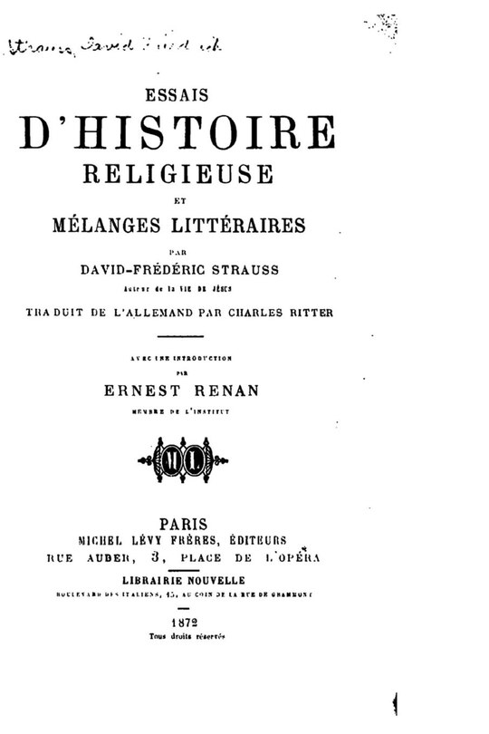 Couverture_Essais d'histoire religieuse et mélanges littéraires