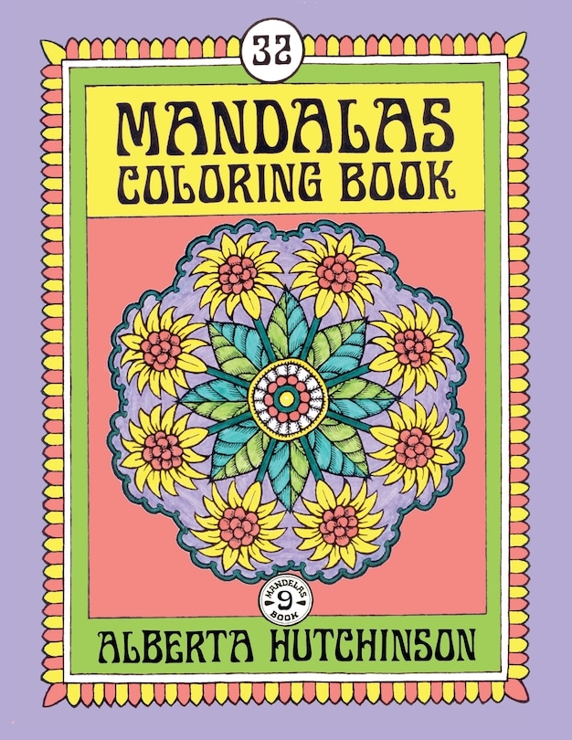Front cover_Mandalas Coloring Book No. 9