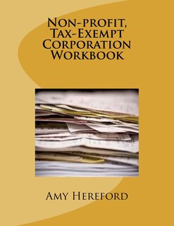 Couverture_Non-Profit, Tax-Exempt Corporation Workbook
