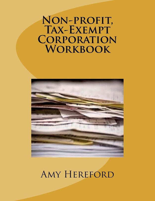 Couverture_Non-Profit, Tax-Exempt Corporation Workbook