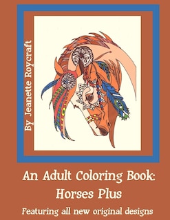 Front cover_An Adult Coloring Book: Horses Plus