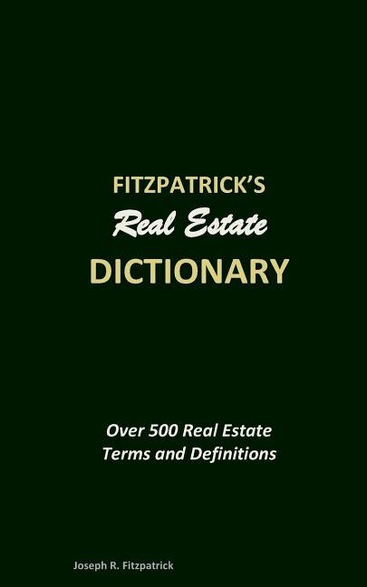 Couverture_Fitzpatrick's Real Estate Dictionary